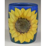 Dennis Chinaworks early signed Sunflower vase dated 94, H10cm
