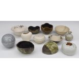 A collection of Studio Pottery including Laura Keeley, Sue Dyer etc, tallest 9cm