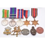British Army WW2 and later medals comprising 1939-1945 Star, Burma Star, War Medal, Defence Medal