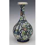 Eastern pedestal vase with enamelled decoration, H25cm