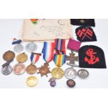 British Army WW1 medal pair comprising War Medal and Victory Medal named to 136157 Gunner T B Lewis,