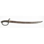 French 1804 pattern Navy cutlass with 56cm curved blade. PLEASE NOTE ALL BLADED ITEMS ARE SUBJECT TO