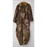 WW2 Royal Armoured Corps DPM tank oversuit by Glison & Miller, dated 1945, size 4