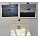 Two Gerald Coulson signed limited edition military aviation prints comprising Hunters Moon 510/850