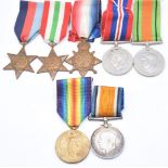 WW1 and WW2 family medal group for the Noonan family, father and son comprising WW1 1914 Star, War