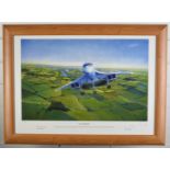 Roy Layzell Concorde signed print '002 airborne', signed to the margin by John Cochrane and Brian