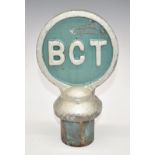 Birmingham Corporation Transport cast aluminium post top or finial, H23cm