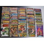 Seventy Bronze and Modern Age Conan the Barbarian comics by Marvel Comics together with 12 Red Sonja