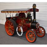 Four inch scale Burrell single crank compound live steam traction engine or road locomotive with