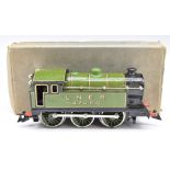 Bing German 0 gauge clockwork tinplate LNER 0-6-0 locomotive 47480, in original box