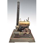 Falk stationary live steam engine c1920-1930, with slip eccentric reversing, safety valve and