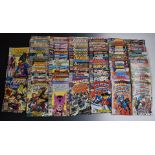 One hundred and thirty six Marvel comics comprising 64 West Coast Avengers, 31 Captain America, 22