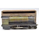 Bowman Models 234 express live steam locomotive 1927-1935, with original wooden base and