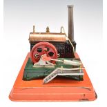 Line-Mar model J2734 stationary live steam engine, with oscillating cylinder and spring type