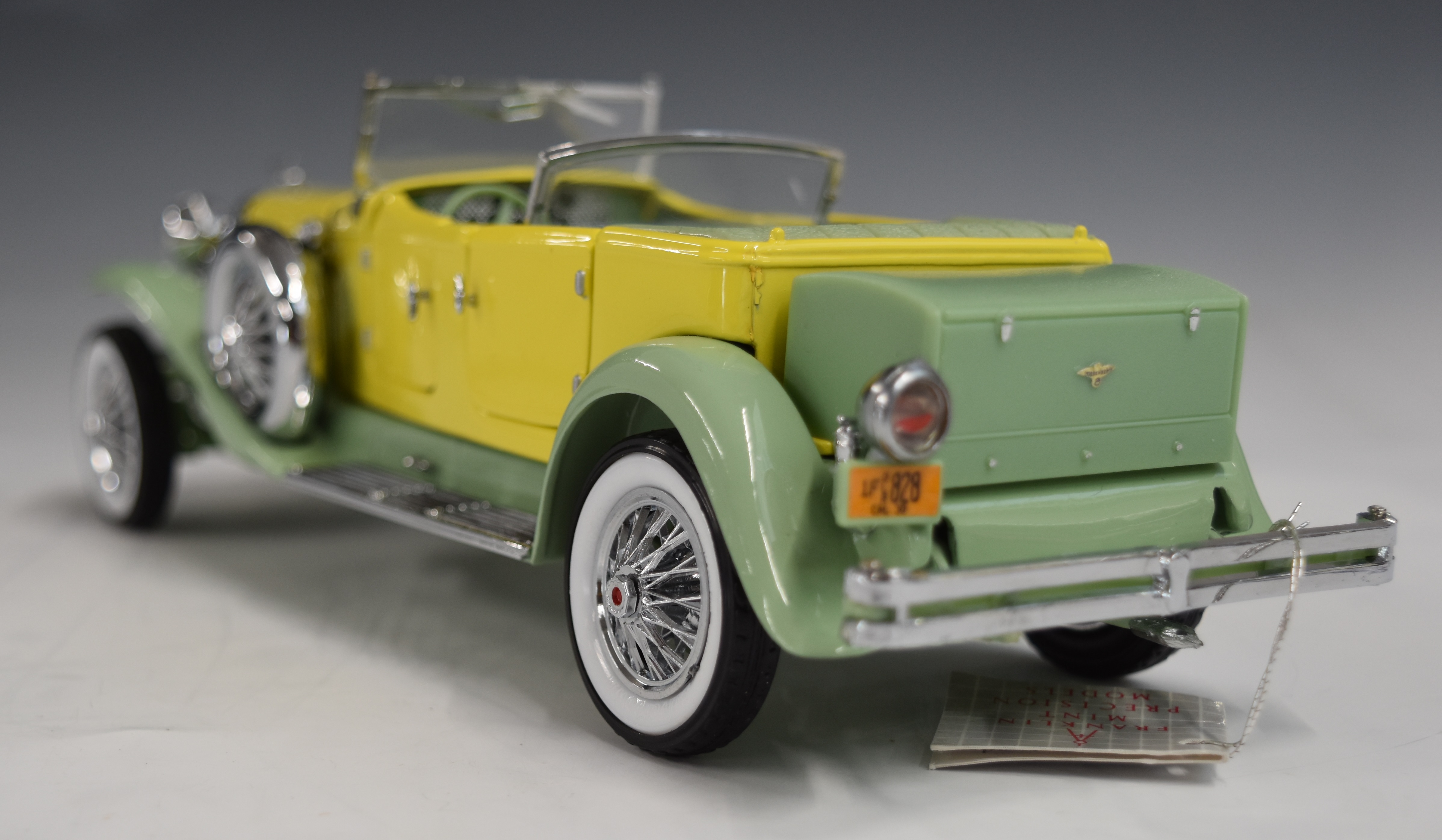 Three Franklin Mint diecast model cars comprising Duesenberg J Derham Tourer 1930, Alvis 4.3 Litre - Image 10 of 10
