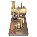 Mersey Models model 52 stationary live steam engine, with whistle