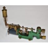 Stuart live steam boiler feed pump, L18cm