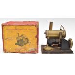 Latimer 'Plane' stationary live steam engine, with original box