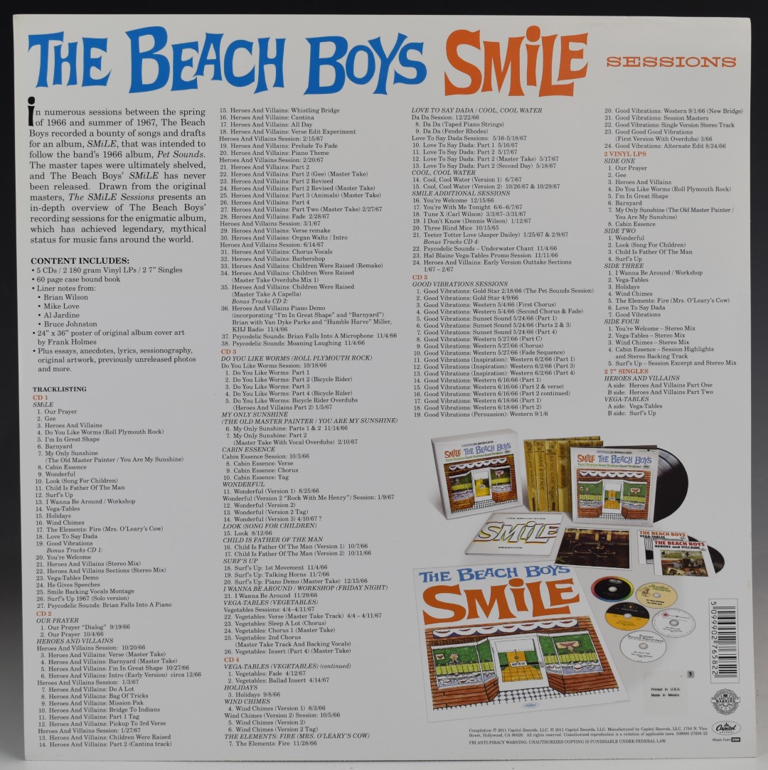 The Beach Boys - The Smile Sessions (5099902765822) box set includes two LP album, two 7inch - Image 5 of 6