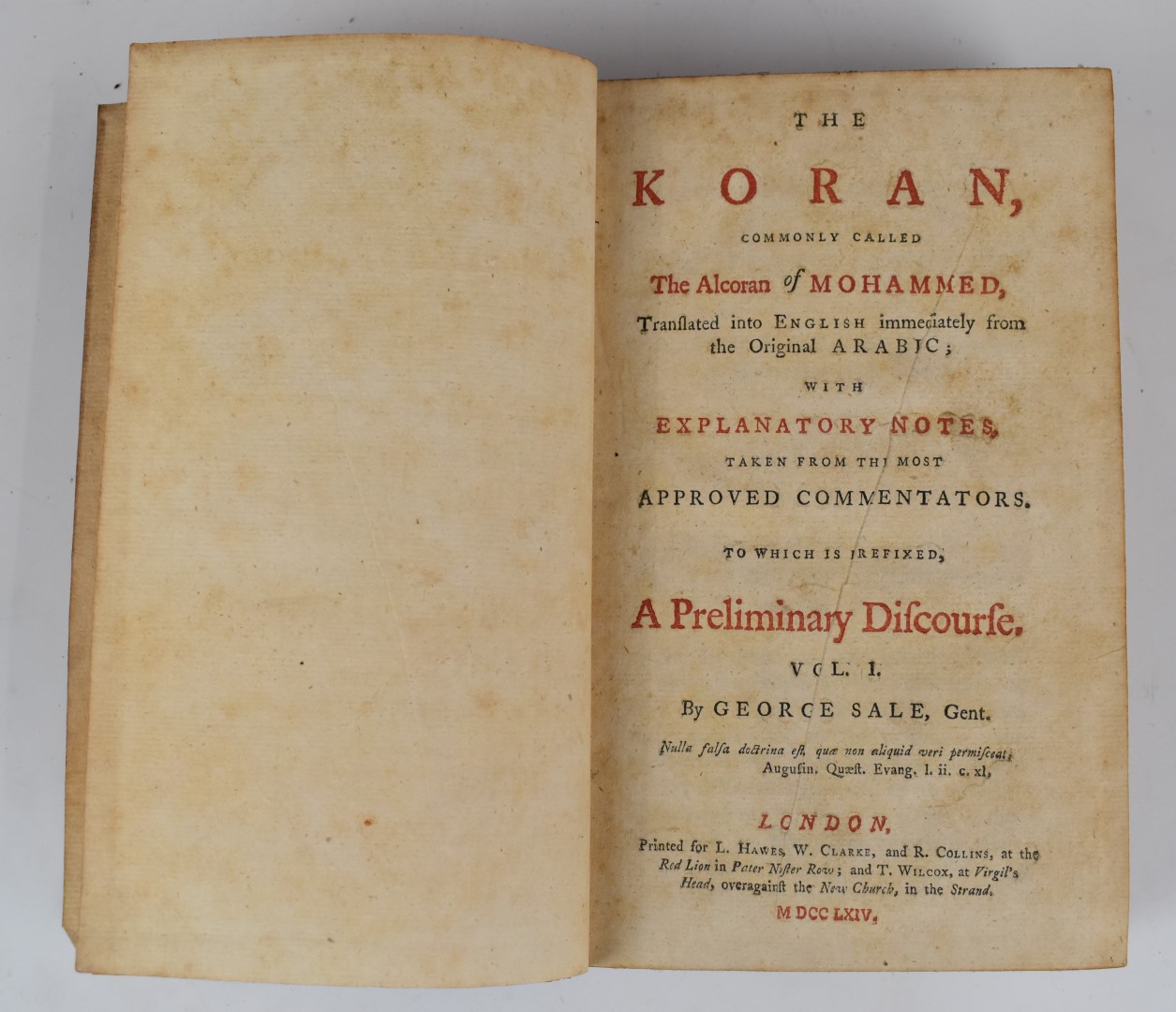 The Koran commonly called The Alcoran of Mohammed Translated into English immediately from the - Image 4 of 5