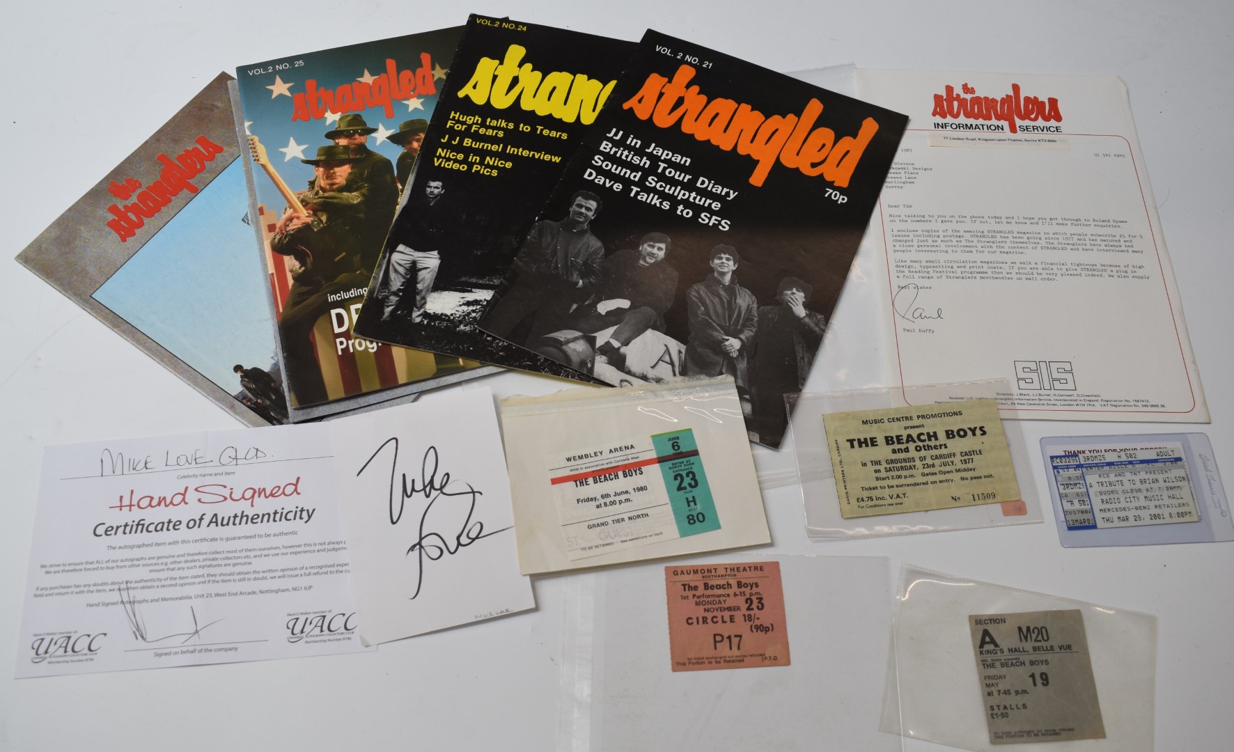 The Beach Boys - A collection of tour programmes, posters, tickets, books etc including signed items - Image 4 of 17