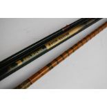 John Wilson for Masterline Avon quiver coarse fishing rod and a split cane spinning rod 'Conqueror',