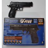 Sig Sauer X-Five P226 S .177 air pistol, with extra magazine, serial number 10706757, in original