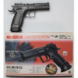 Tanfoglio Limited Custom .177 air pistol, serial number 31007530, in original box.