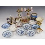 Collection of mainly 18th/19thC English, continental and Chinese porcelain including Prattware