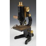 W Watson & Sons 'Service' metallurgical microscope with three objective lenses, serial number on