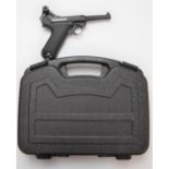 KWC KMB-41 Parabellum Luger style .177 air pistol, serial number 41002769, in hard carry case.