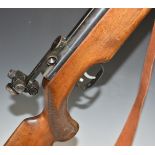 Weihrauch HW35 .22 air rifle with semi-pistol grip, raised cheek piece, adjustable trigger,