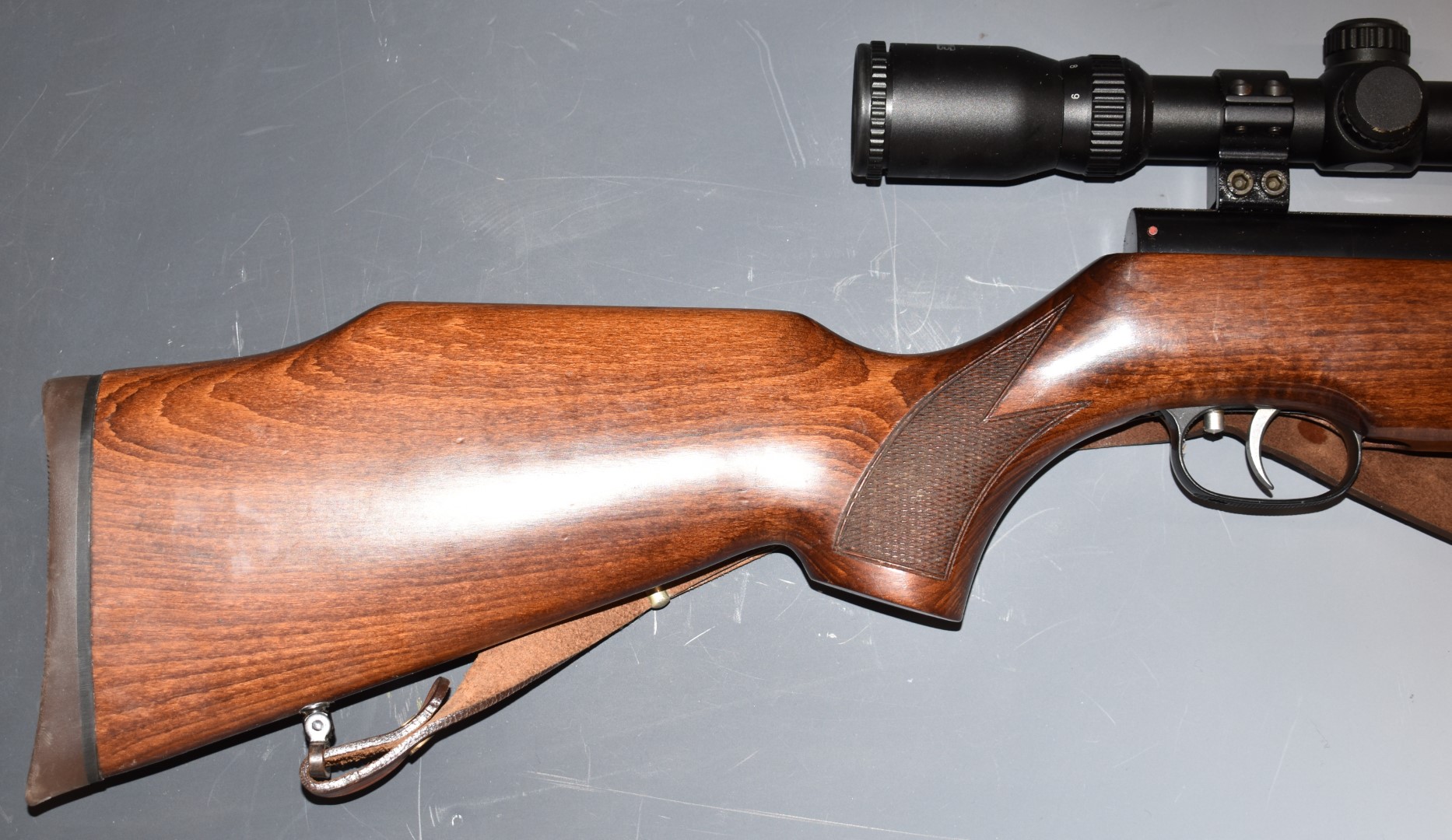 Weihrauch HW80K .22 air rifle with chequered semi-pistol grip, raised cheek piece, adjustable - Image 3 of 11