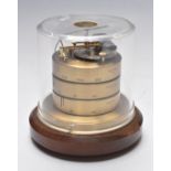 Barigo combined desk barometer, thermometer and hygrometer, under perspex dome, height 13cm