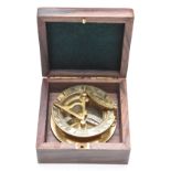 Brass replica Sewill of Liverpool cased compass