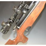 Daystate X2 .177 PCP air rifle with with chequered semi-pistol grip and forend, raised cheek