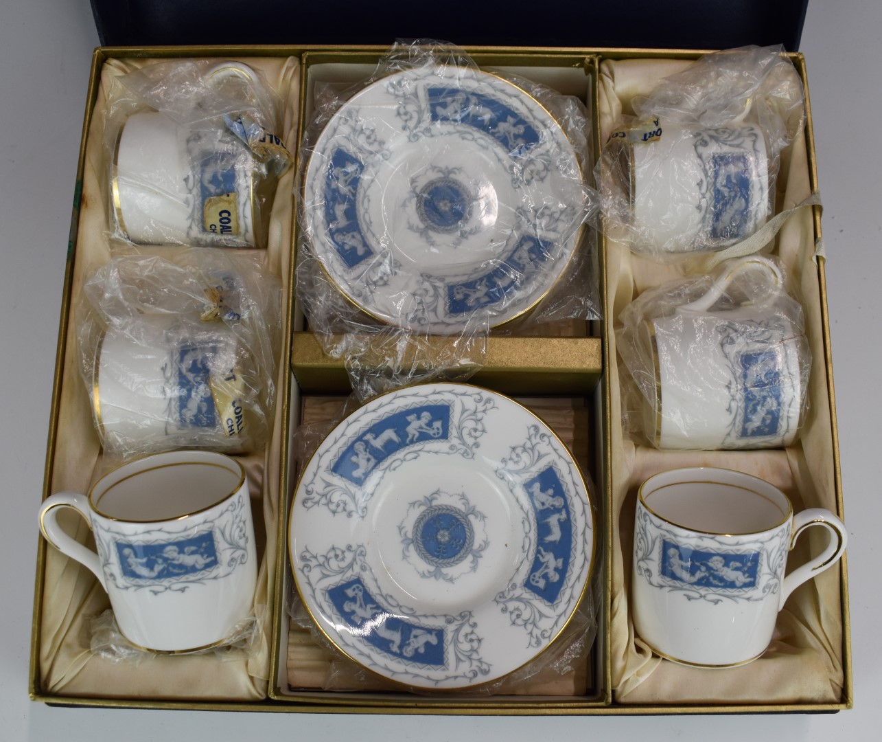 Cased Coalport six place setting coffee set in the Revelry pattern - Bild 2 aus 4