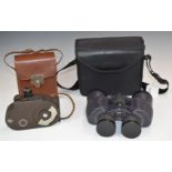 Bell & Howell film camera model 127-B and a pair of Nikon 8x40 Action Egret II binoculars