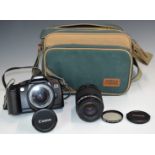 Canon EOS 5000 35mm SLR camera with 38-76 and 50-200mm lenses