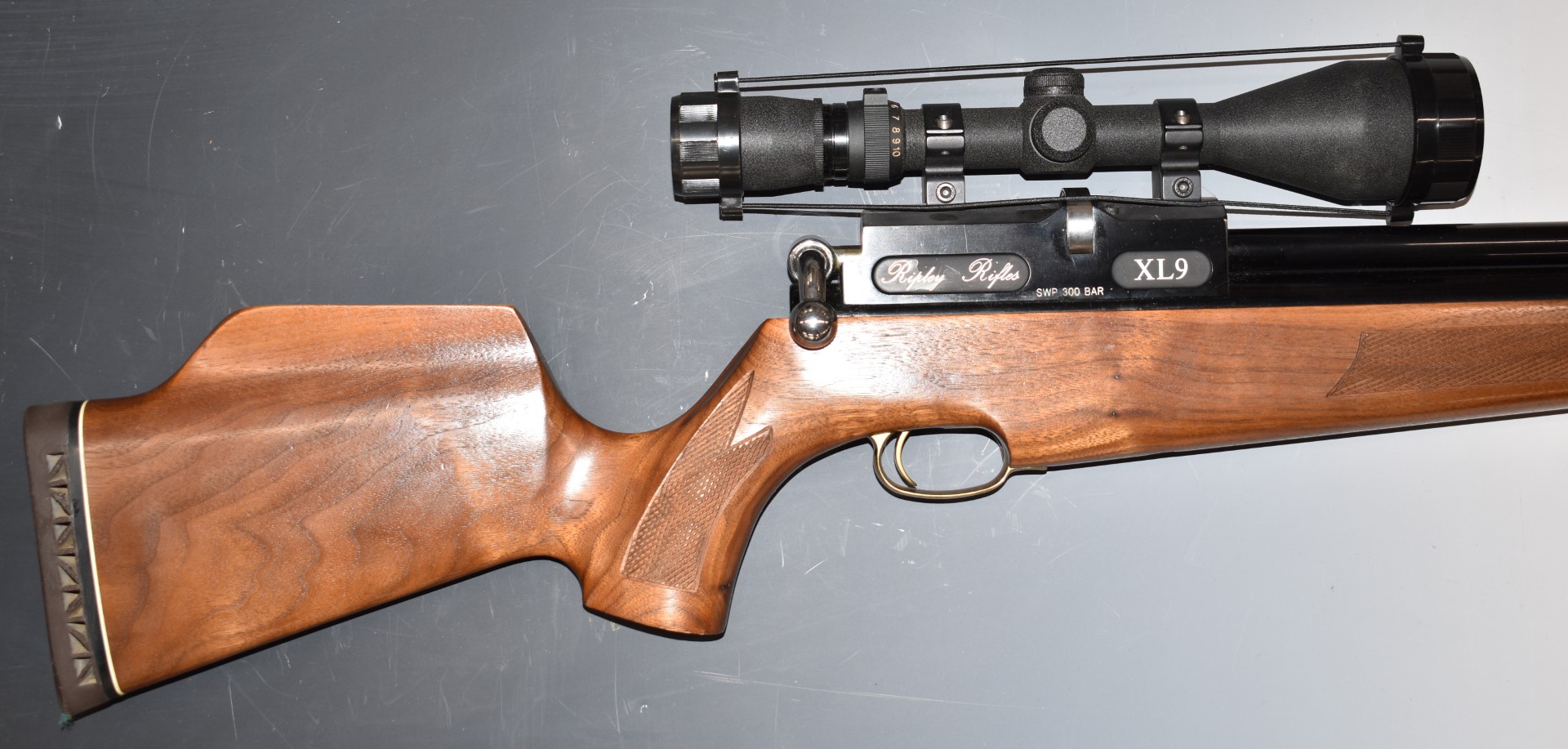 Ripley Rifles XL9 .22 PCP air rifle with nine shot magazine, chequered semi-pistol grip and - Image 3 of 10