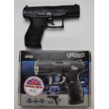 Umarex Walther PPQ .177 air pistol, serial number 12C77913, in original box.