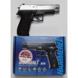 Umarex Hammerli S26 .177 air pistol with black plastic grips, serial number 13G39398, in original