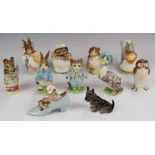 Collection of Beswick Beatrix Potter and Disney figures including two BP2, Tailor of Gloucester