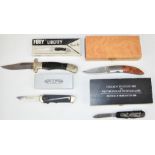 Four boxed knives comprising Victorinox collector's knife series 1983 'Battle of Morgarten 1315'