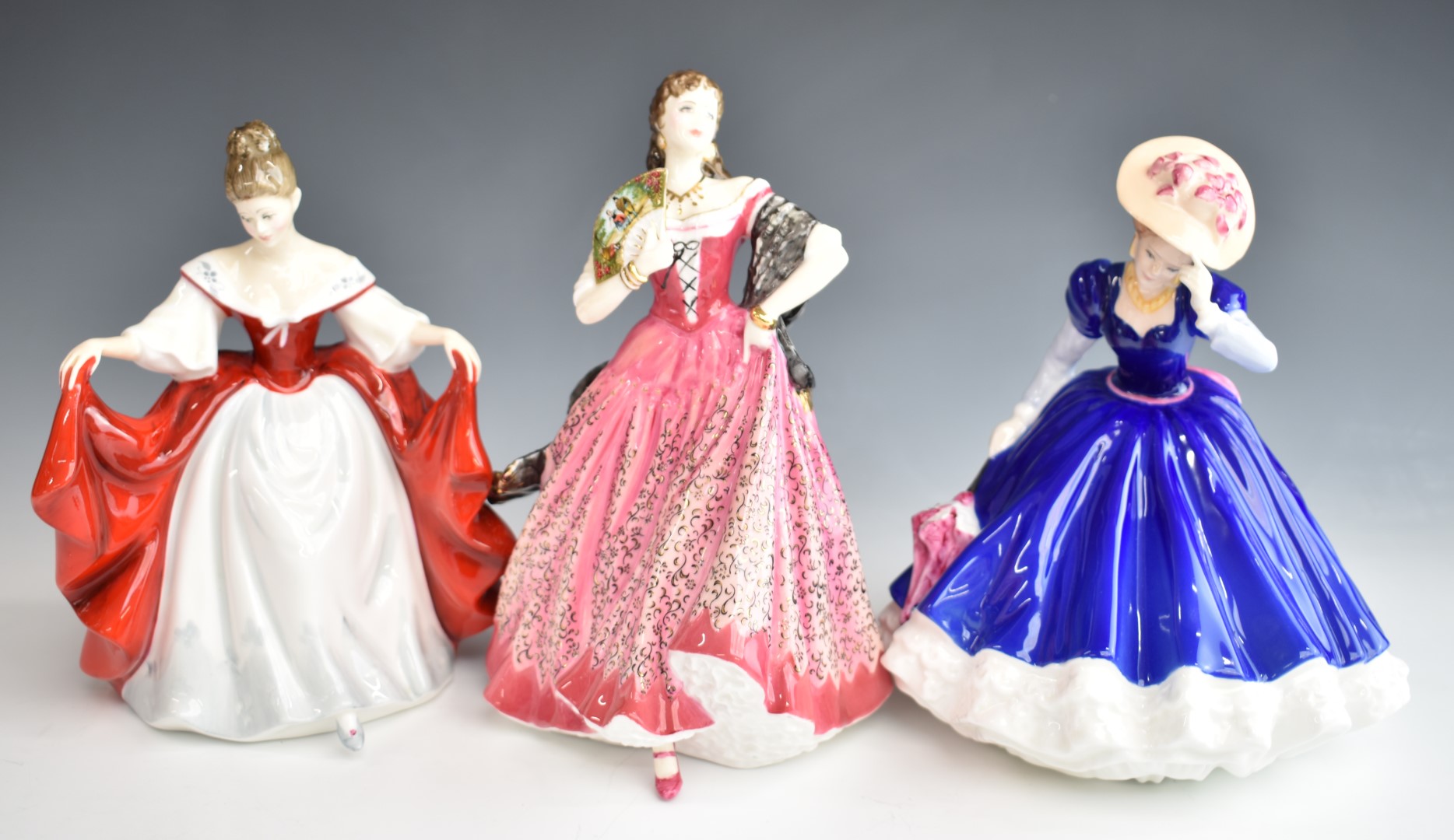 Five Royal Doulton figurines including Carmen with certificate, Mary and Megan, tallest 26cm - Bild 2 aus 3