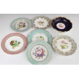 Collection of 19thC / 20thC cabinet plates including Wedgwood, Masons, Spode, Royal Worcester etc