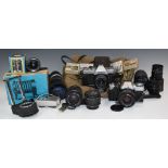 Minolta XGI 35cc SLR camera with 50mm 1:2 Minolta and 70-210m 1:4-5.6 Tokina lenses together with