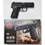 Umarex Heckler & Koch USP .177 air pistol, serial number 15A10646, in original box.