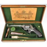 Tranter 54 bore five-shot double-action percussion revolver with double trigger, finely engraved