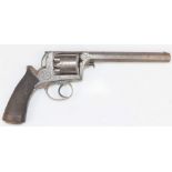 Deane Adams and Deane five shot double action semi-hammerless revolver with engraved frame